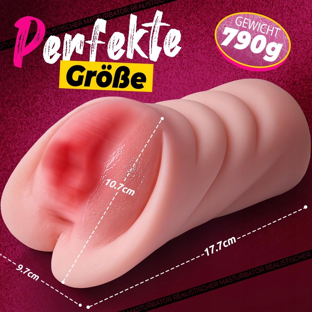 REALISTISCHER Masturbator Silikonowy Dla Mężczyzn 5D Klitoris 2w1 Wersja 1 — miniatura 5