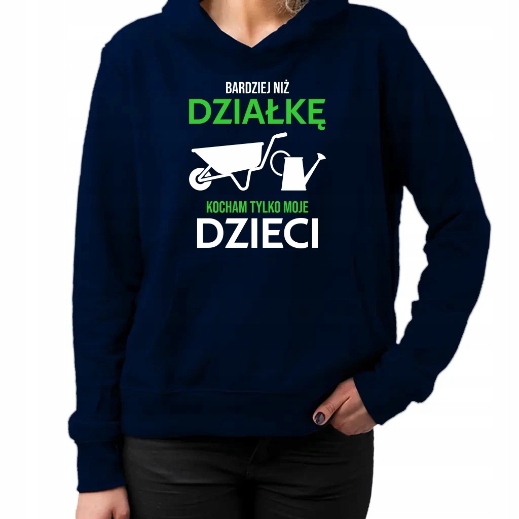 Více než pozemek miluji jen své děti – dámská mikina jako dárek XXL