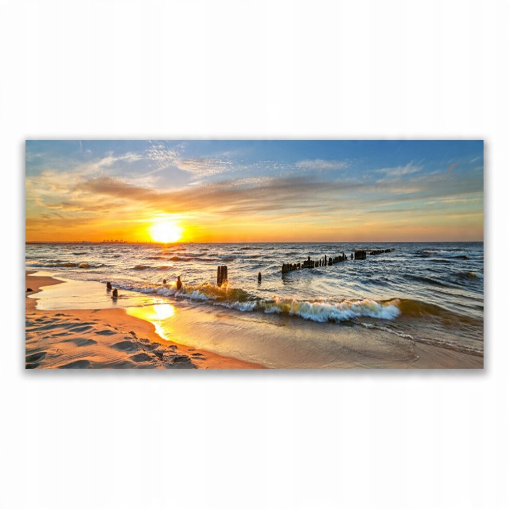

Fotoobraz ścienny 120x60 Morze Zachód Słońca Plaża