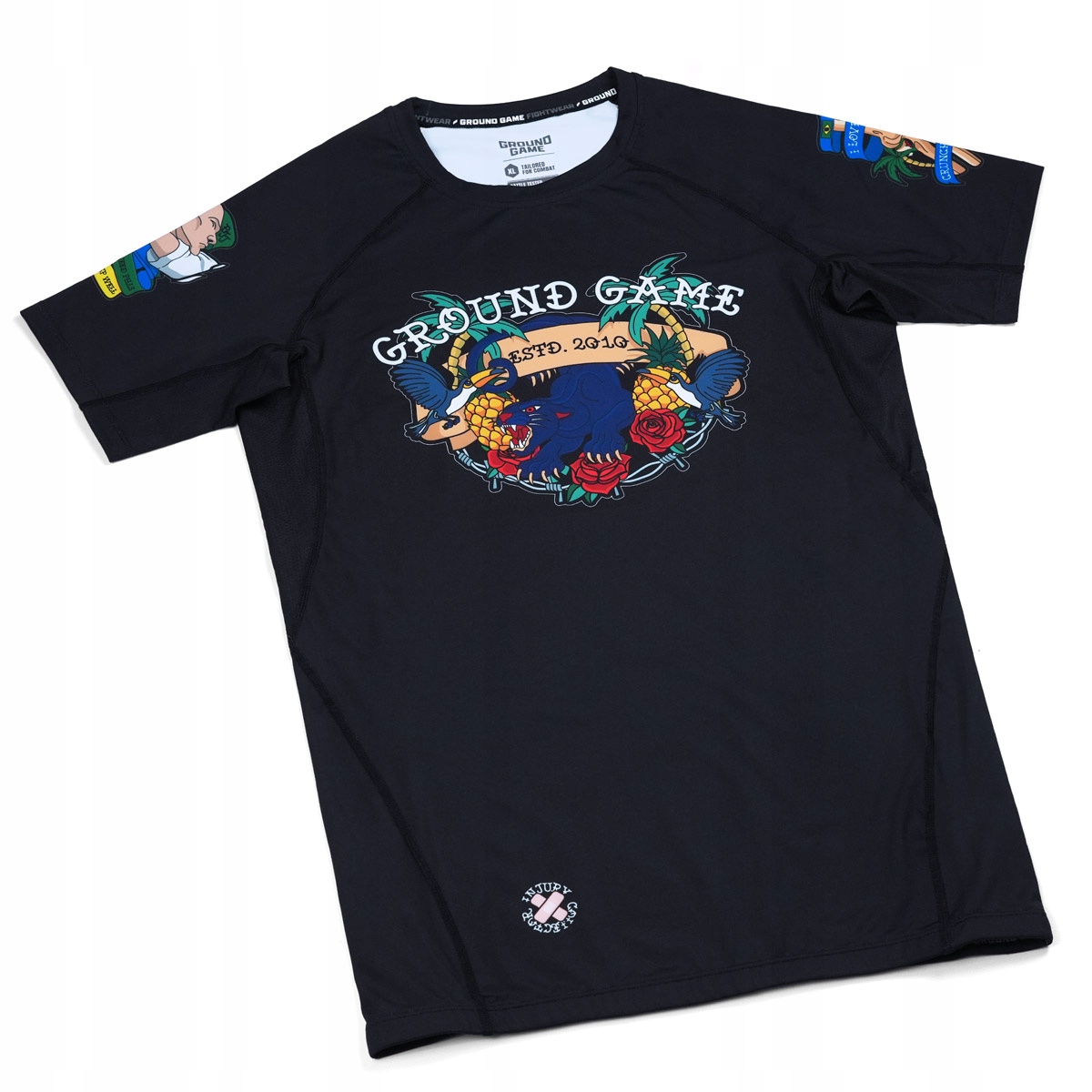 Rashguard Injury Collector krátký rukáv XXL Ground Game