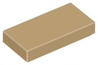 

20 szt Lego 3069b Dark Tan Tile 1 x 2 Nowy