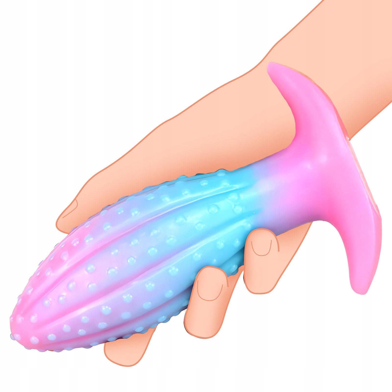 SXOVO 17 cm Świecący Silikonowy Dildo Analny dla G Punktu i Prostaty — miniatura 5