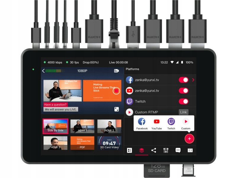 Yololiv YoloBox Pro Portable Multicam Live Streami