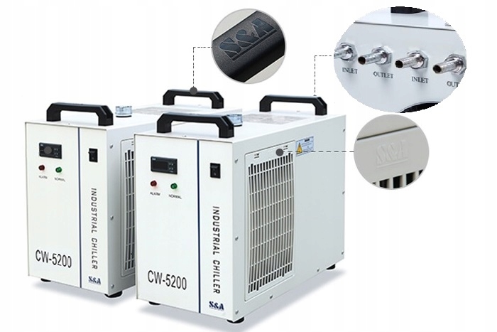 Chladič, Chiller CW5202TH, CW-5202TH Laser CO2 Teyu