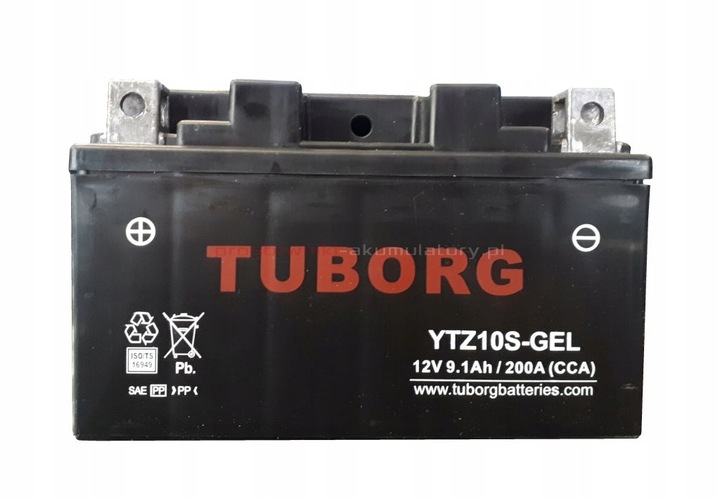 Akumulator Tuborg YTZ10S-GEL 8.6Ah 200A Agm