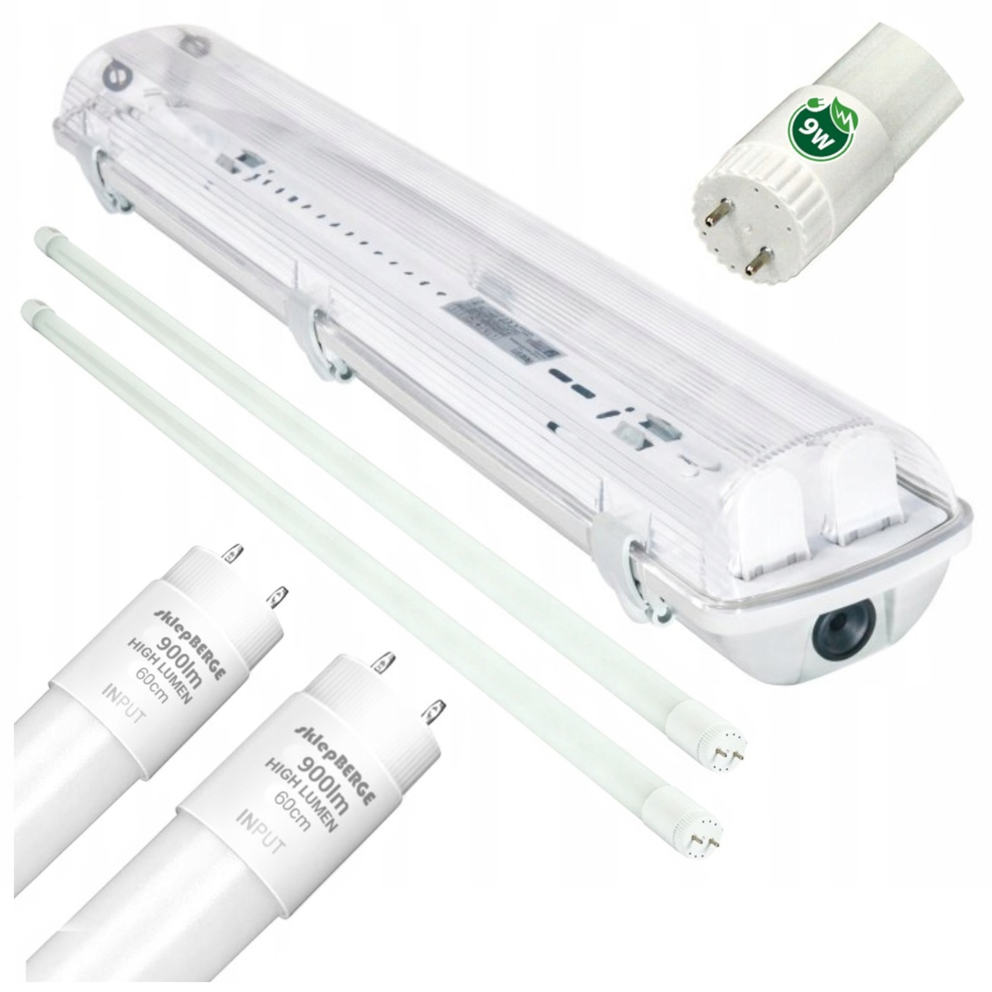 

Oprawa Hermetyczna 60cm Blacha 2x świetlówki Led