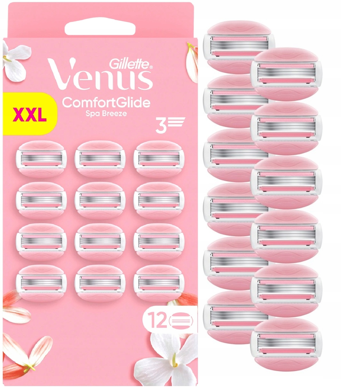 Gillette Venus ComfortGlide Spa Breeze Wkłady Do Golenia Dla Kobiet 12 szt
