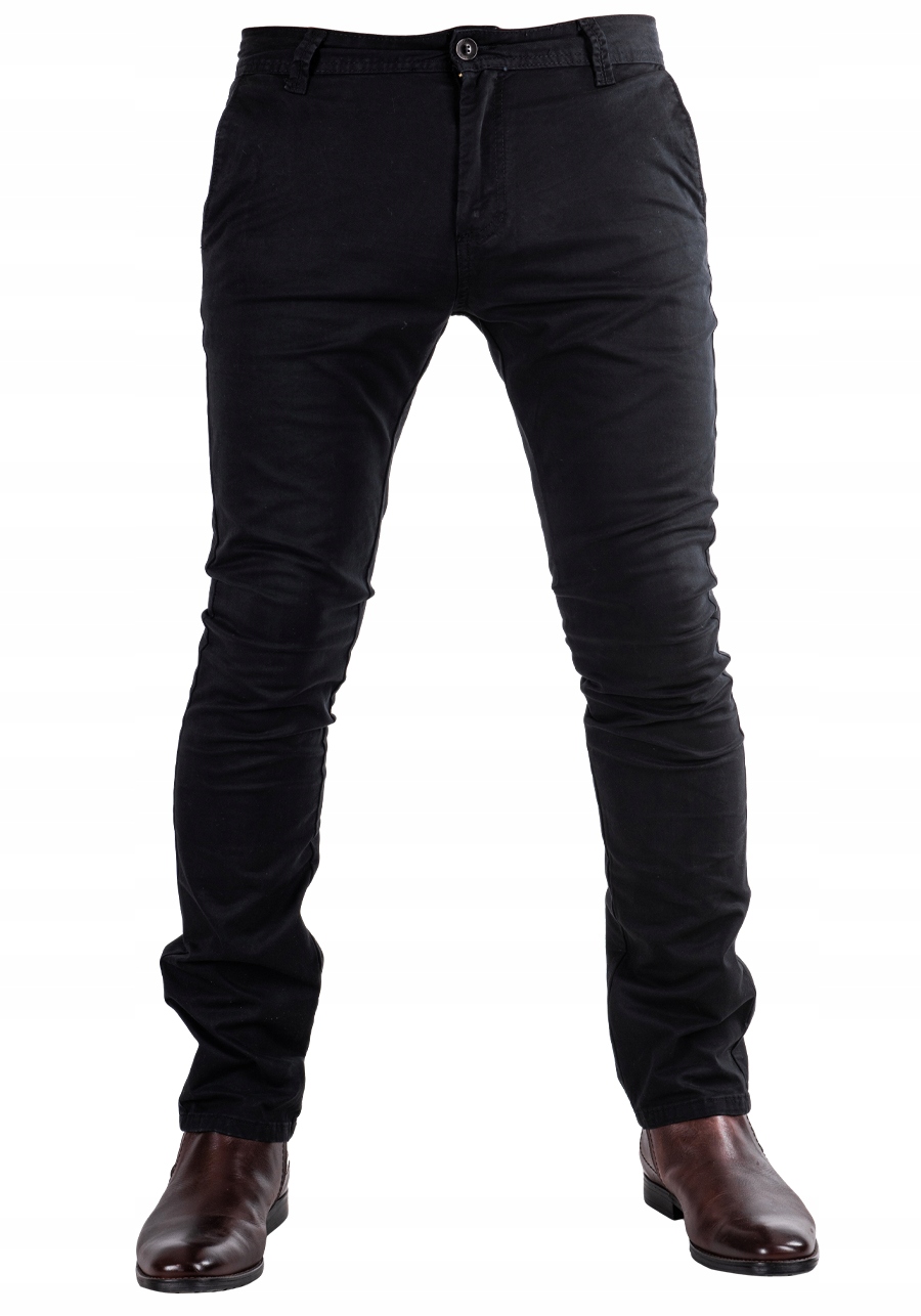 Proste CHINOSY materiałowe MAURO r. 35 Marka Riposte