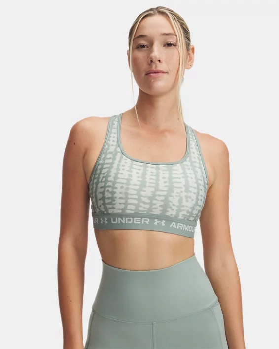 Dámská Tréninková Podprsenka Under Armour Crossback Mid Print L