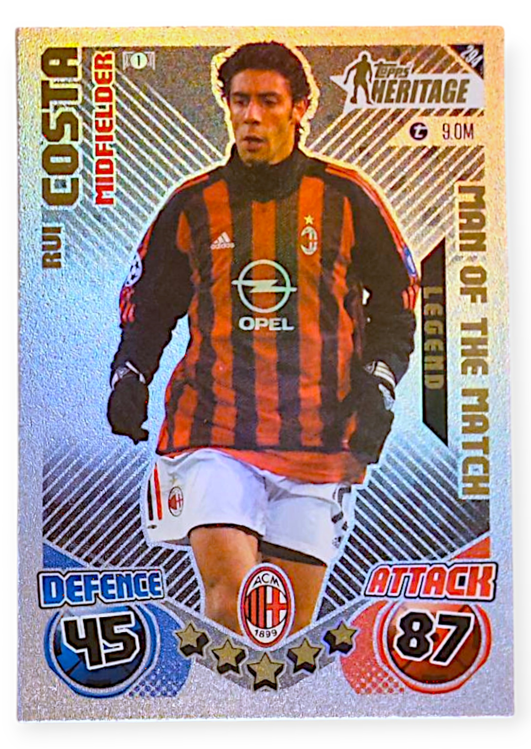 Topps Match Attax Extra 2025 Man Of The Match Legend Heritage 294 Rui Costa