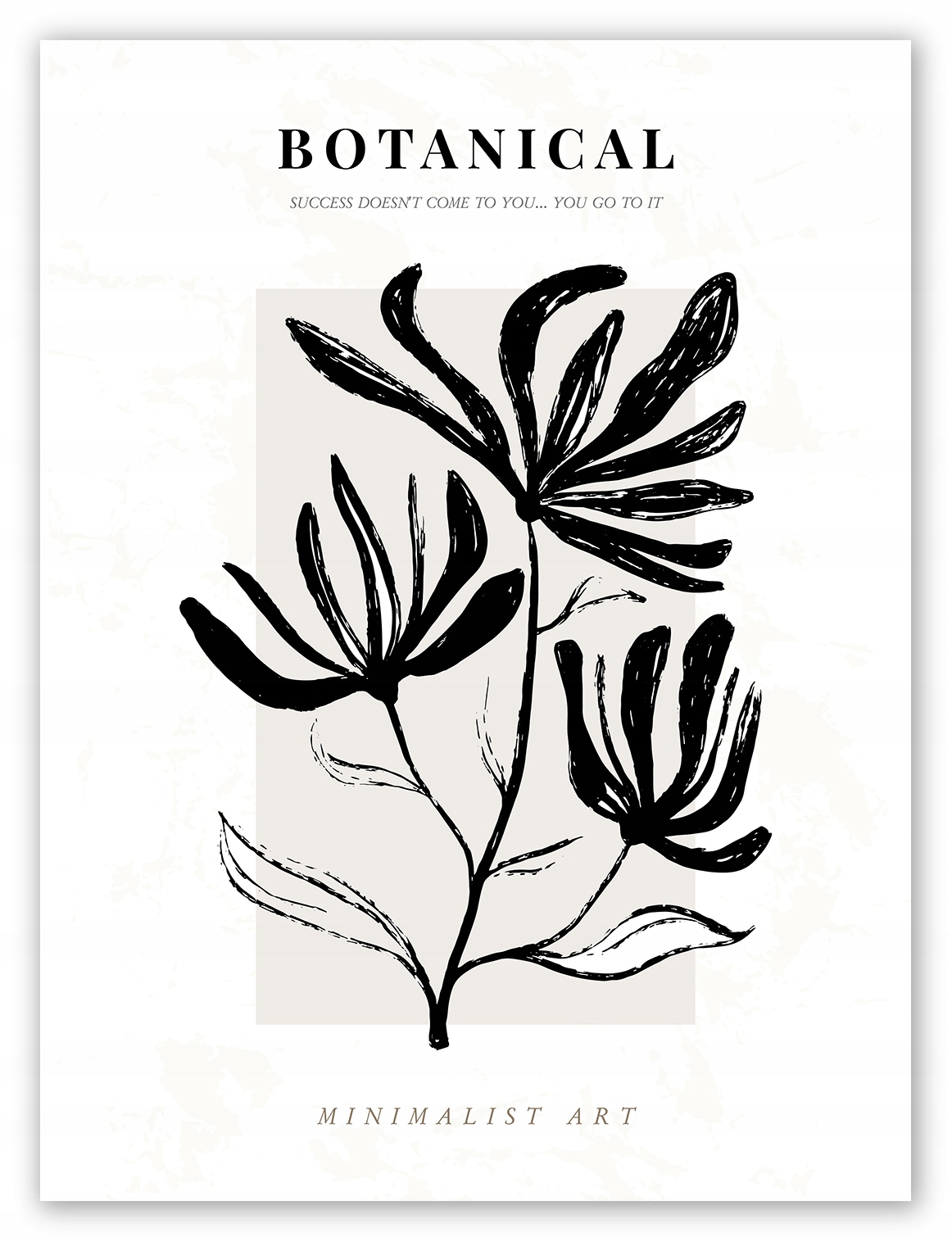 BOHO botaniczny kwiat PLAKAT 21x30 cm #T43