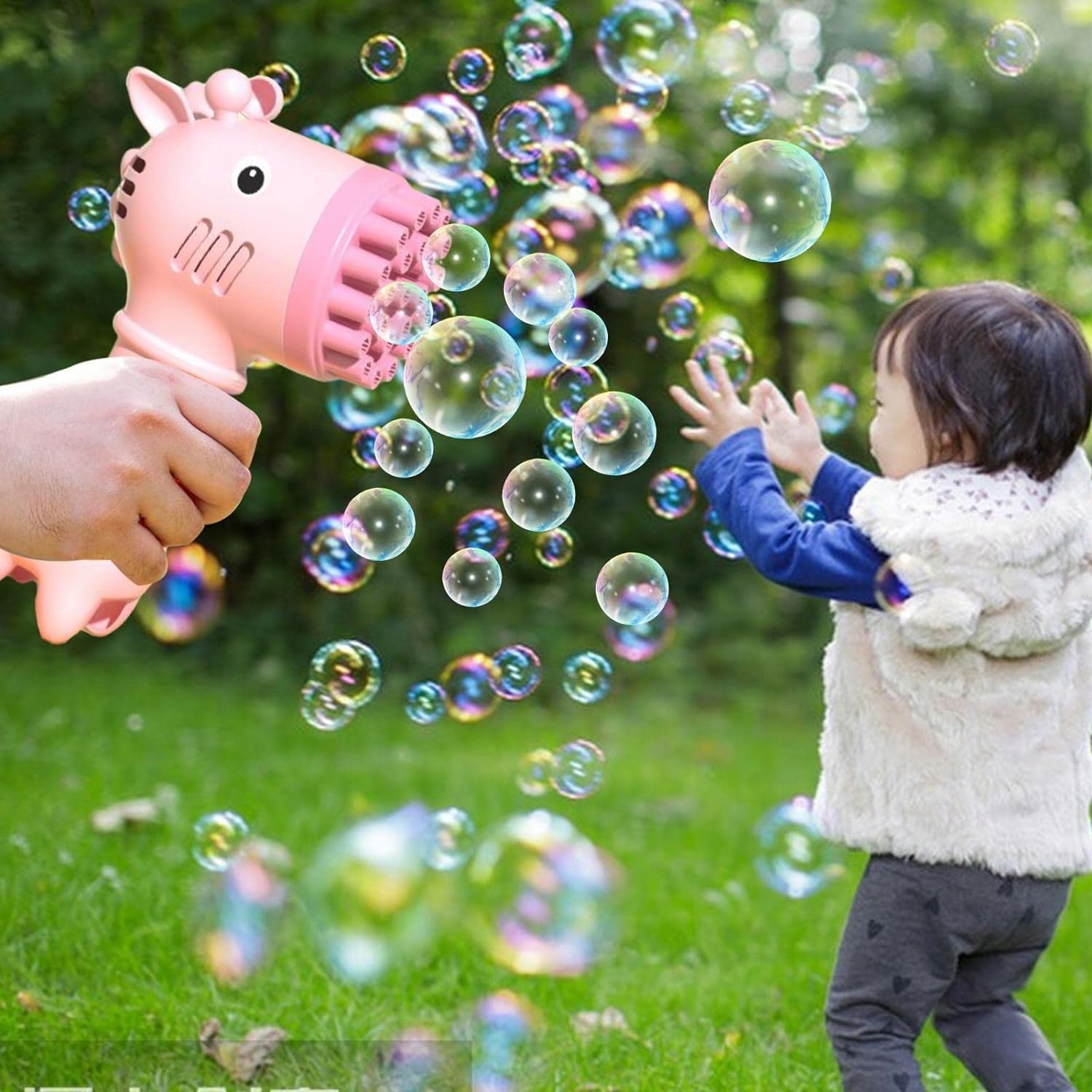 MASZYNA DO BANIEK MYDLANYCH GENERATOR ŻYRAFA 32 OTWORY 2w1 AKCESORIA PŁYN Stan opakowania oryginalne