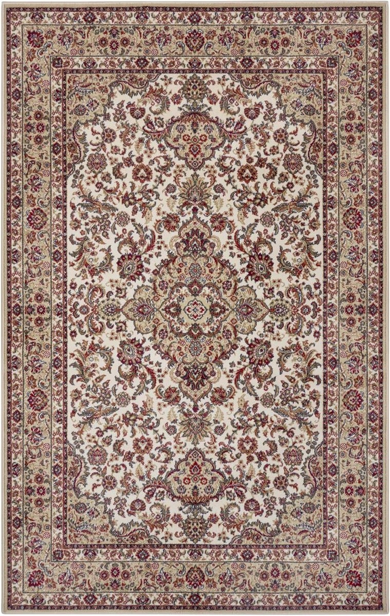 Klasický béžovo-vínový koberec do obývacího pokoje 80x150 cm