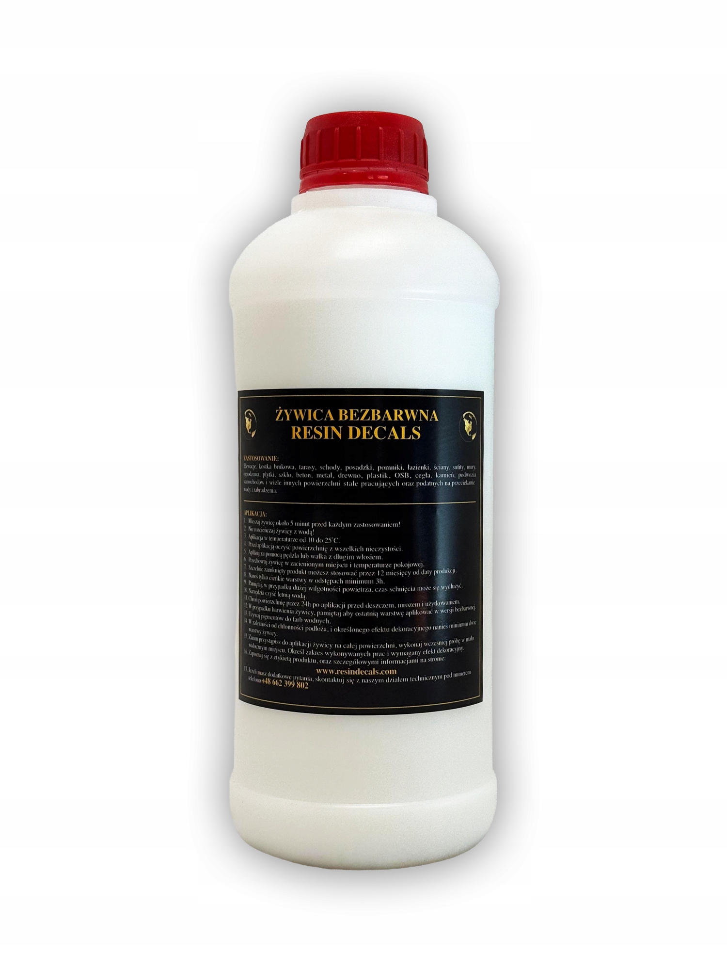 1 L Bezbarvá Pryskyřice Resin Decals – Fasády, Terasy, Stěny, Schody, Mělký Dům