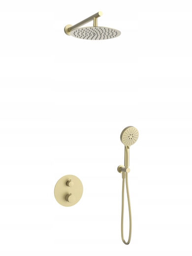 Corsan Podomítkový sprchový set Lugo Z03TBGL Termostat Slúchadlo Zlato