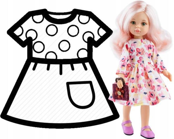 PAOLA REINA Ubranko dla lalek 32 cm 54468