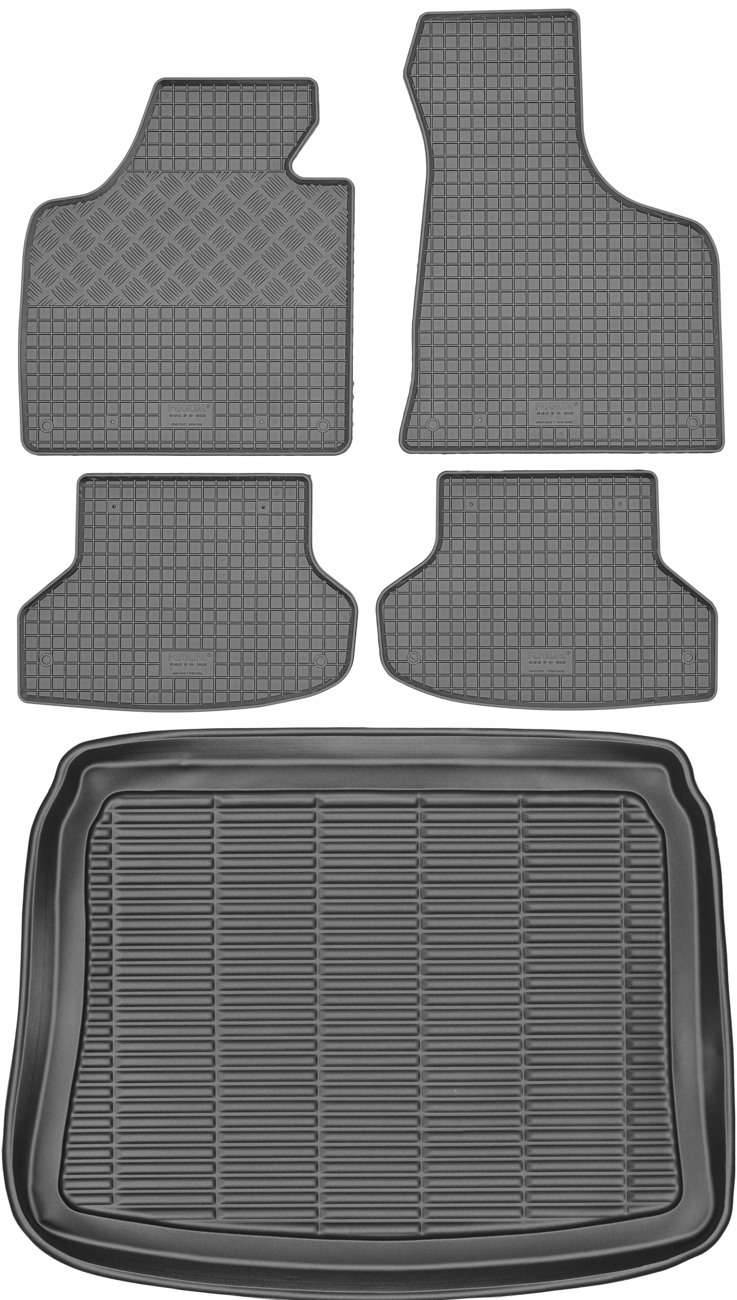 Audi A3 II 8P 5D Sportback 04-12 Sada Gumové rohože rohož