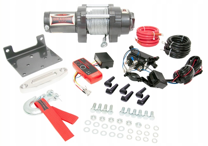 Dragon Winch Navijak Dwh 3000 Hd 12V 1,4T 15 m Oceľová štvorkolka pre motorové člny
