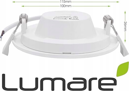 Reflektor LED do zabudowy 6W 115mm Marka inna