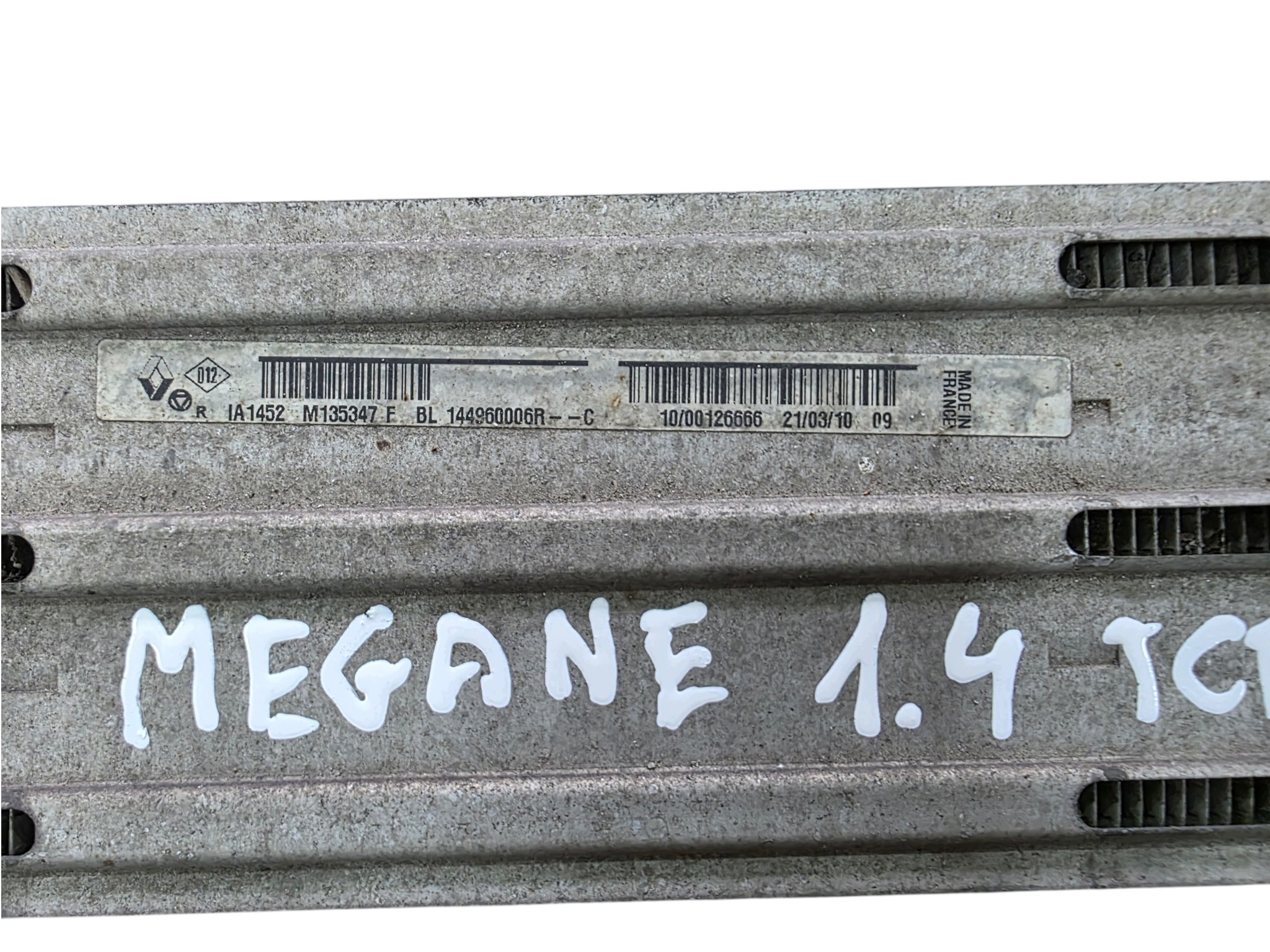 radiator intercooler RENAULT MEGANE III 1.4 TCE 144960006R