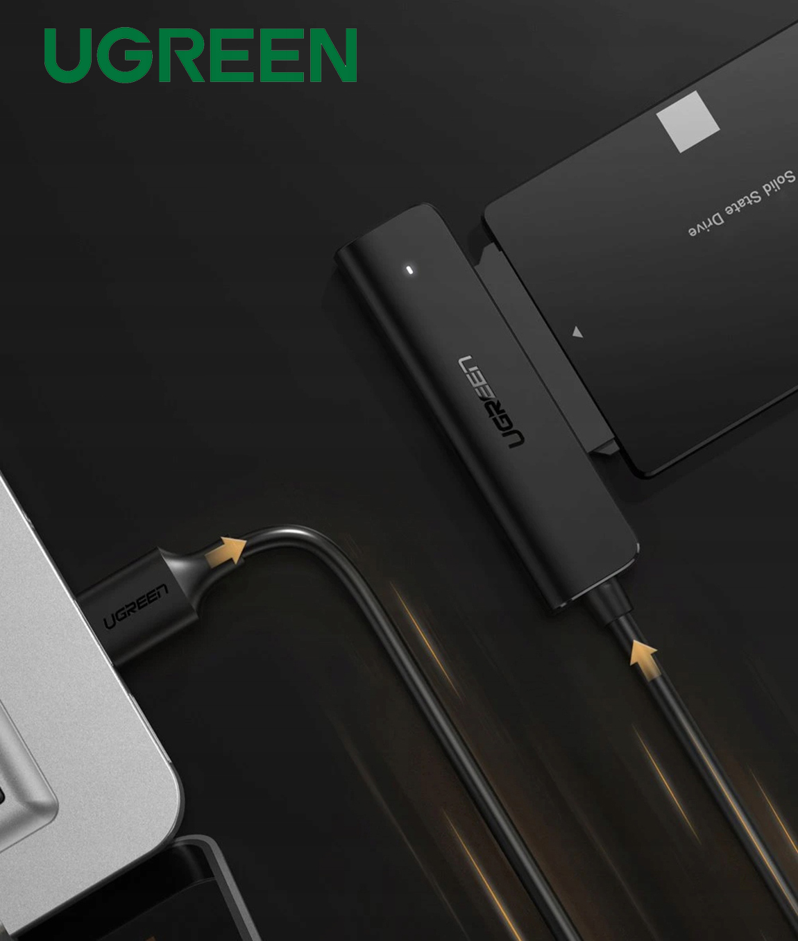 ADAPTER DO DYSKU HDD SSD 2.5 SATA 3.0 Converter USB Kabel 50 cm UGREEN UASP Marka Ugreen