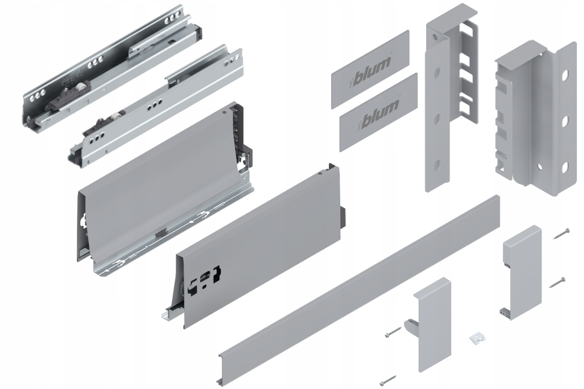 Blum Tandembox 270 Šuplík , Střední vnitřní, K, Šedá