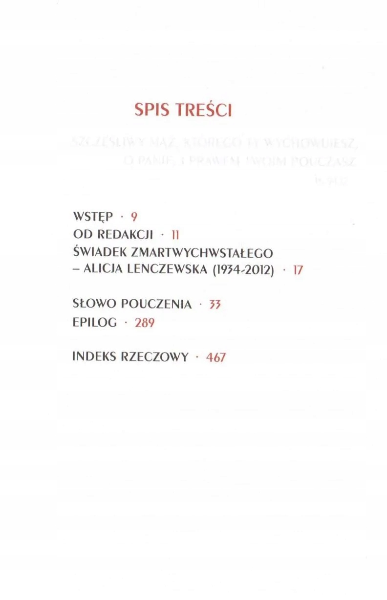 Słowo pouczenia, mkk Tytuł Słowo Pouczenia