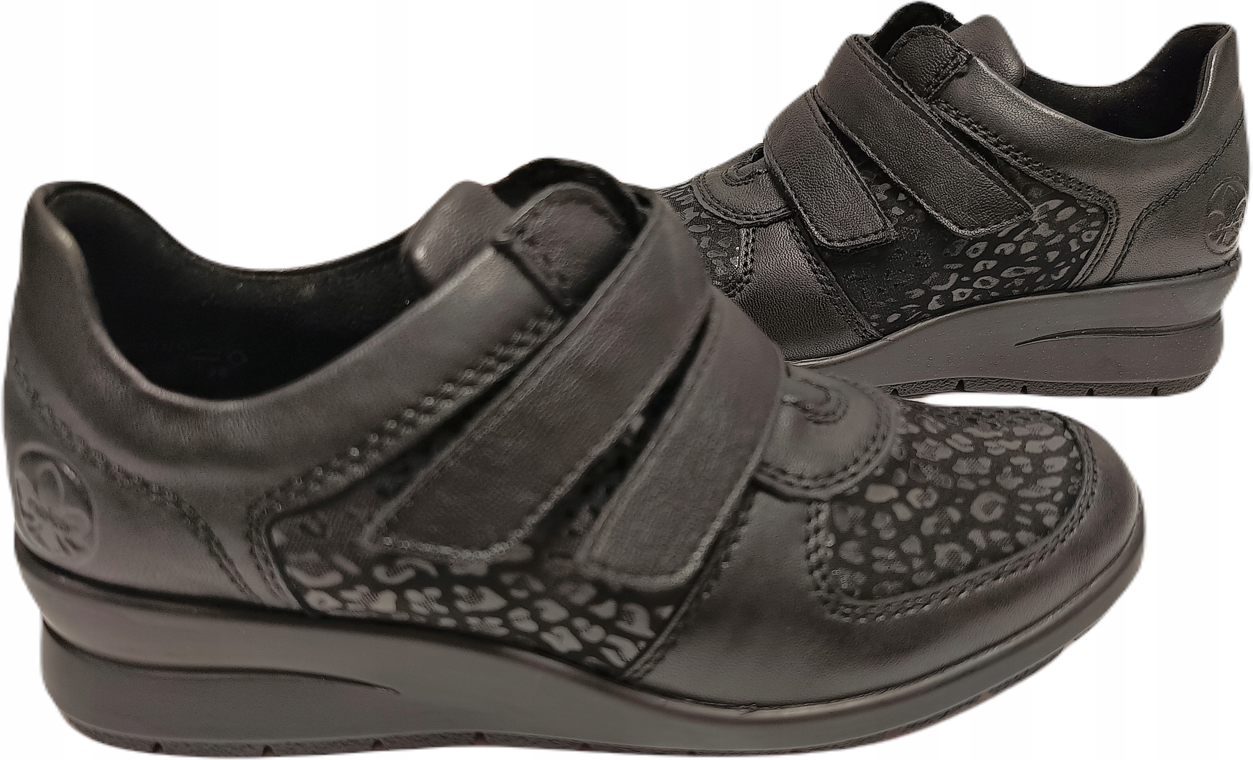 Szersze Buty na Rzep Stretch Rieker L4868 r37