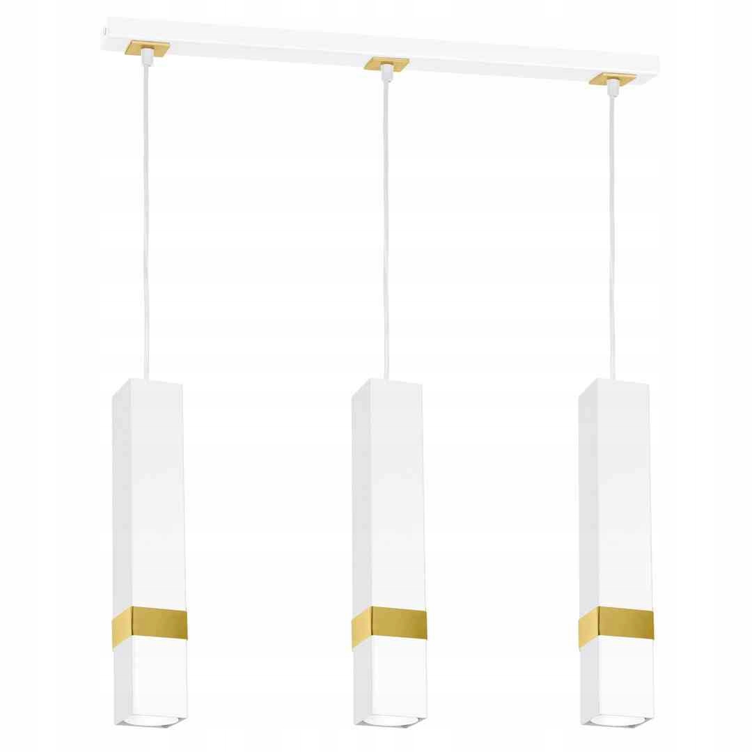 Závesná lampa Vidar White/gold 3xGU10