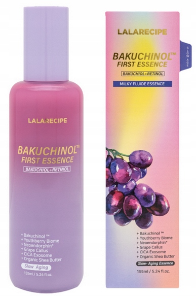 LalaRecipe Bakuchinol First Essence Mléčná zpevňující esence 155 ml