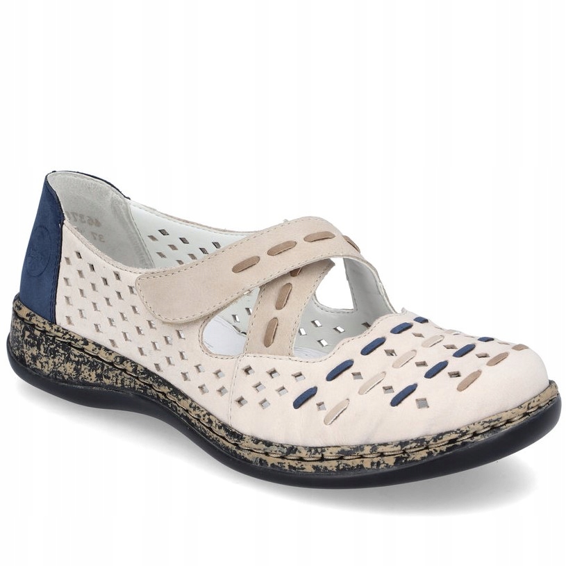 Rieker dámské polobotky 46378-90 béžové vel. 39