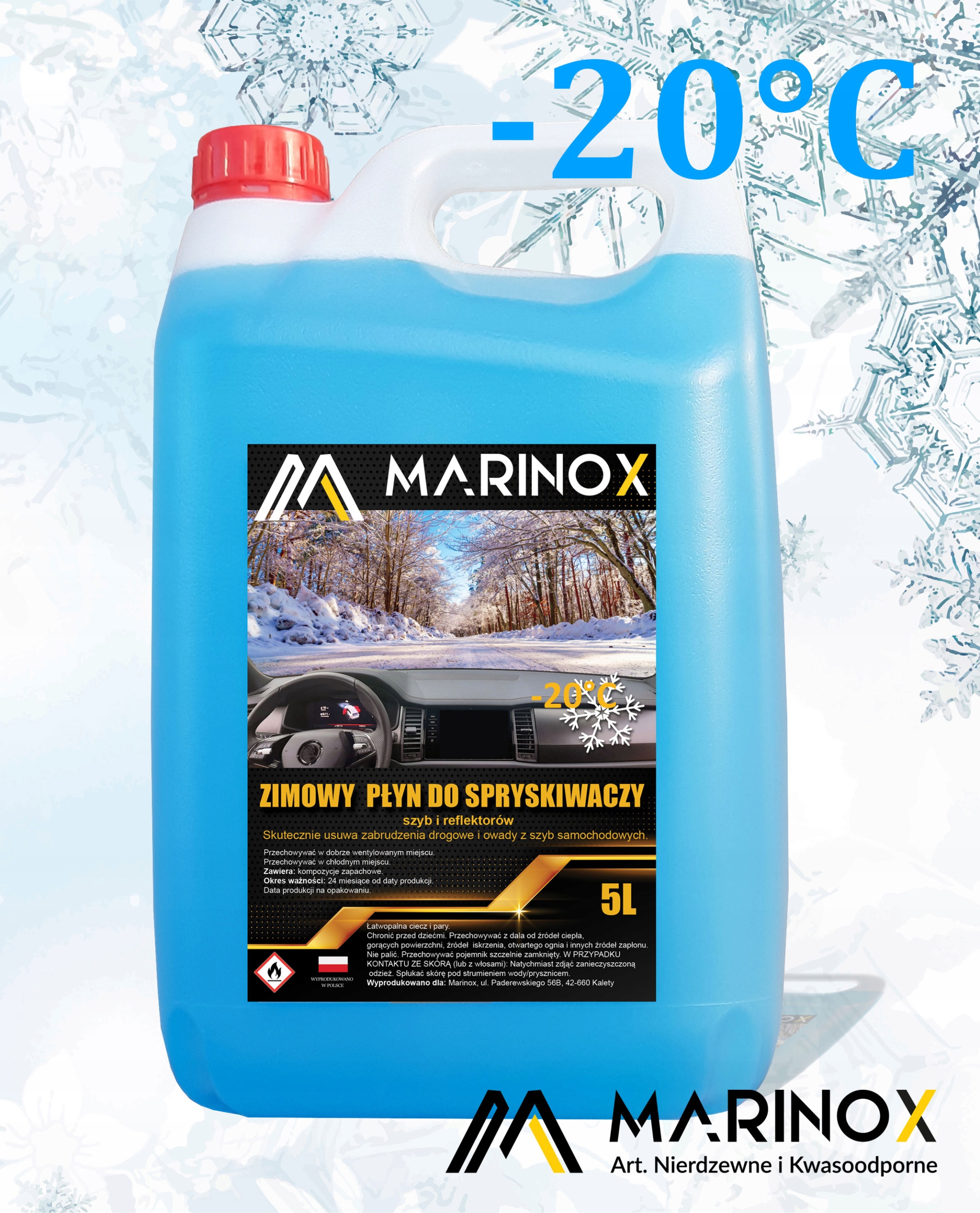 

Płyn do spryskiwaczy Zimowy -20°C Marinox 5L