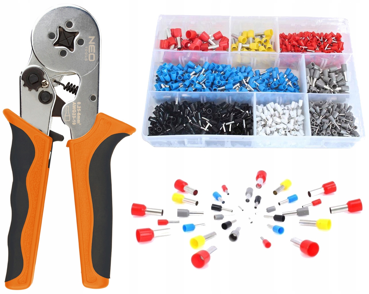 

Zaciskarka Tulejek praska do kabli 0,25-6 mm Neo