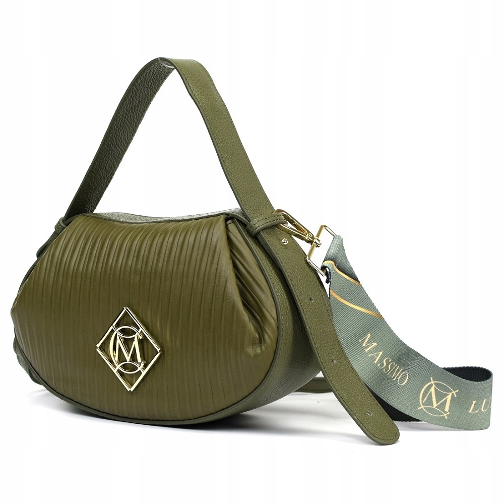 TOREBKA MASSIMO CONTTI SKÓRA NAT. LUX ZIELONA 938A Materiał dominujący skóra naturalna