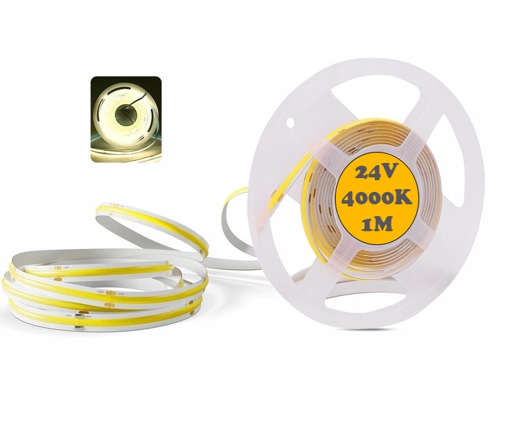 Led pásek Neon Cob 24V role 10 m 480/m 4000K Neutrální Bílá 10 Wm 8 MM IP20
