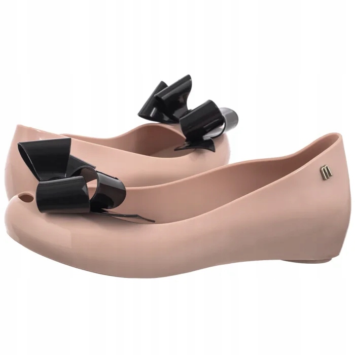 Obuv s mašličkou Baleríny Melissa Ultragirl Classy Ad 36125 Pink/Černá