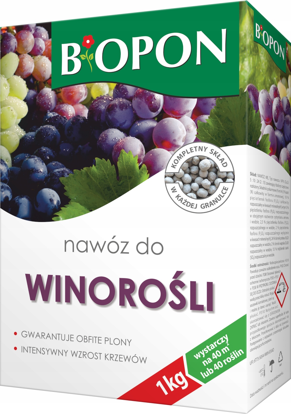

Nawóz do winorośli Biopon 1kg