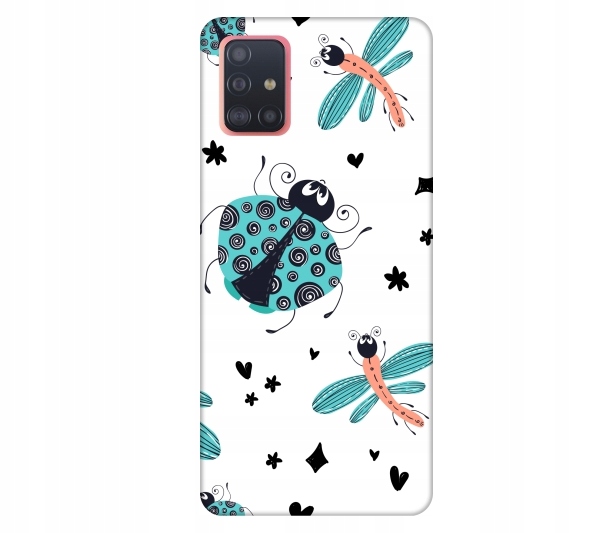 

Etui pokrowiec do Samsung Galaxy A51 Owady wazki z