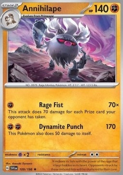 

Scarlet & Violet Holo 109/198 Annihilape