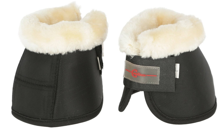 Kaloszki Dla Konia Teddy Fleece Czarne Pony Covalliero