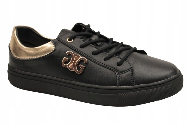 Polobotky Goodin GD-XF-150 36 Black/Gold Kožené