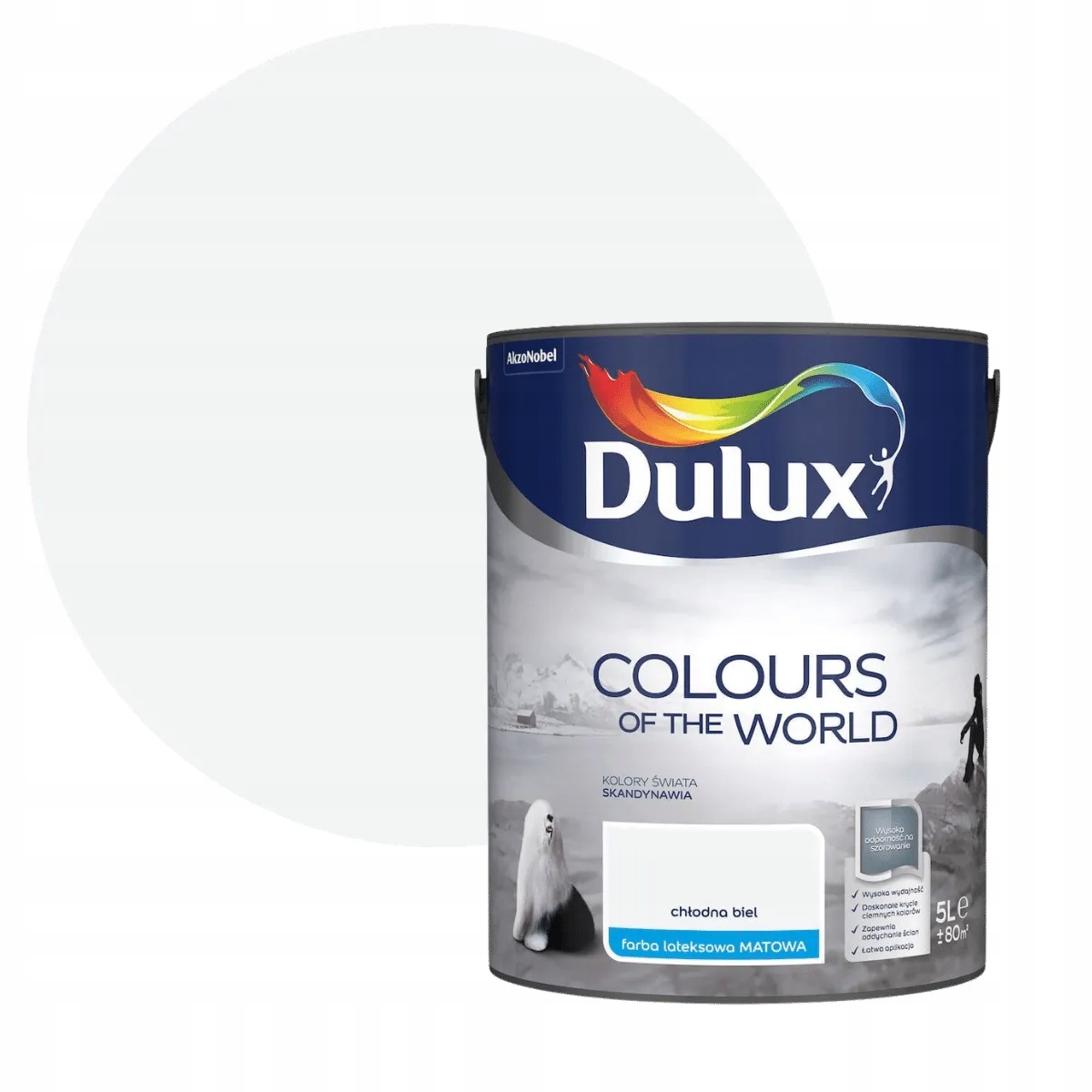 Dulux Barvy Světa Barva Na Stěnu Chladná bílá 5L