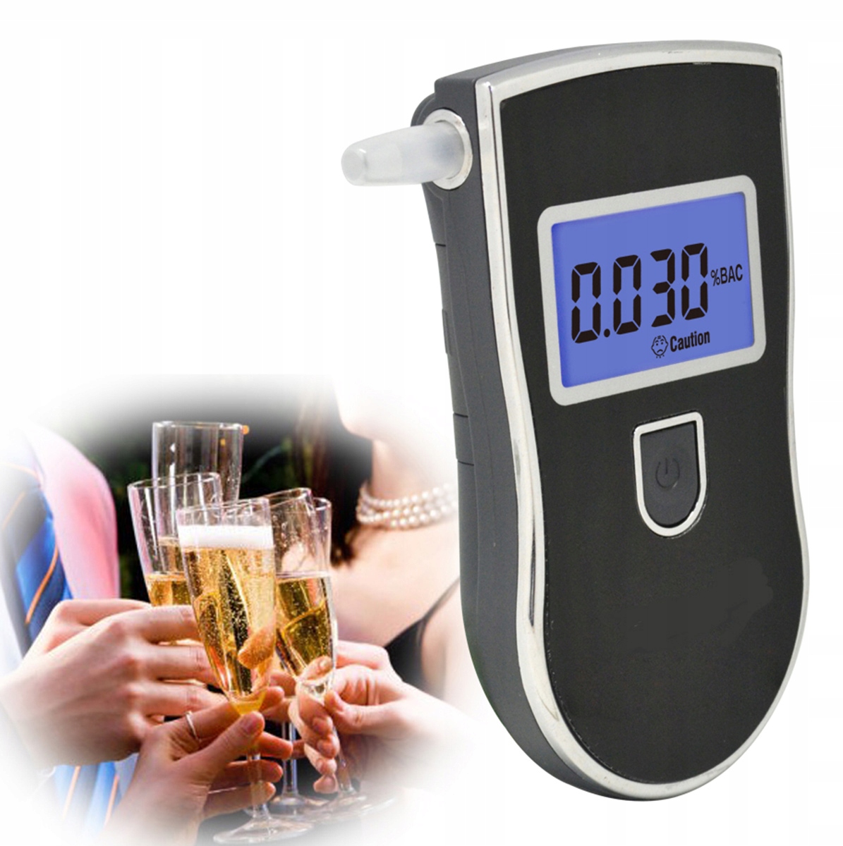 

AL6 Alkomat Cyfrowy Tytan AT-818 LCD Ustniki Etui