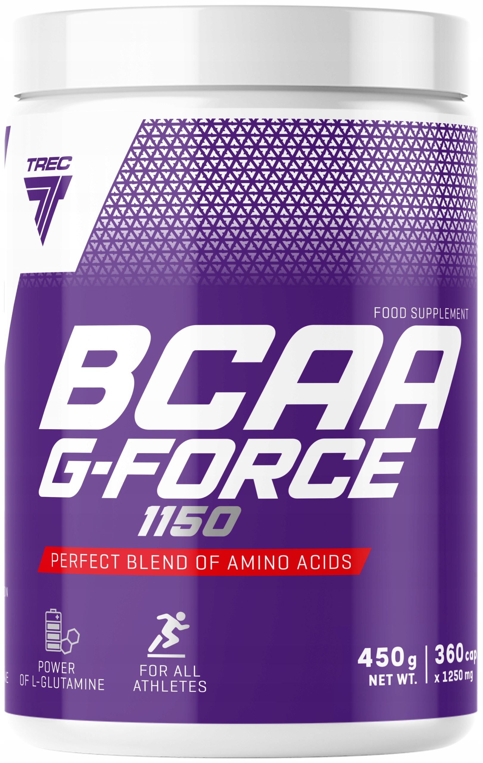 Bcaa Aminokyseliny Trec G-force 1150MG XXL 360 Kaps Glutamin Amino Complex