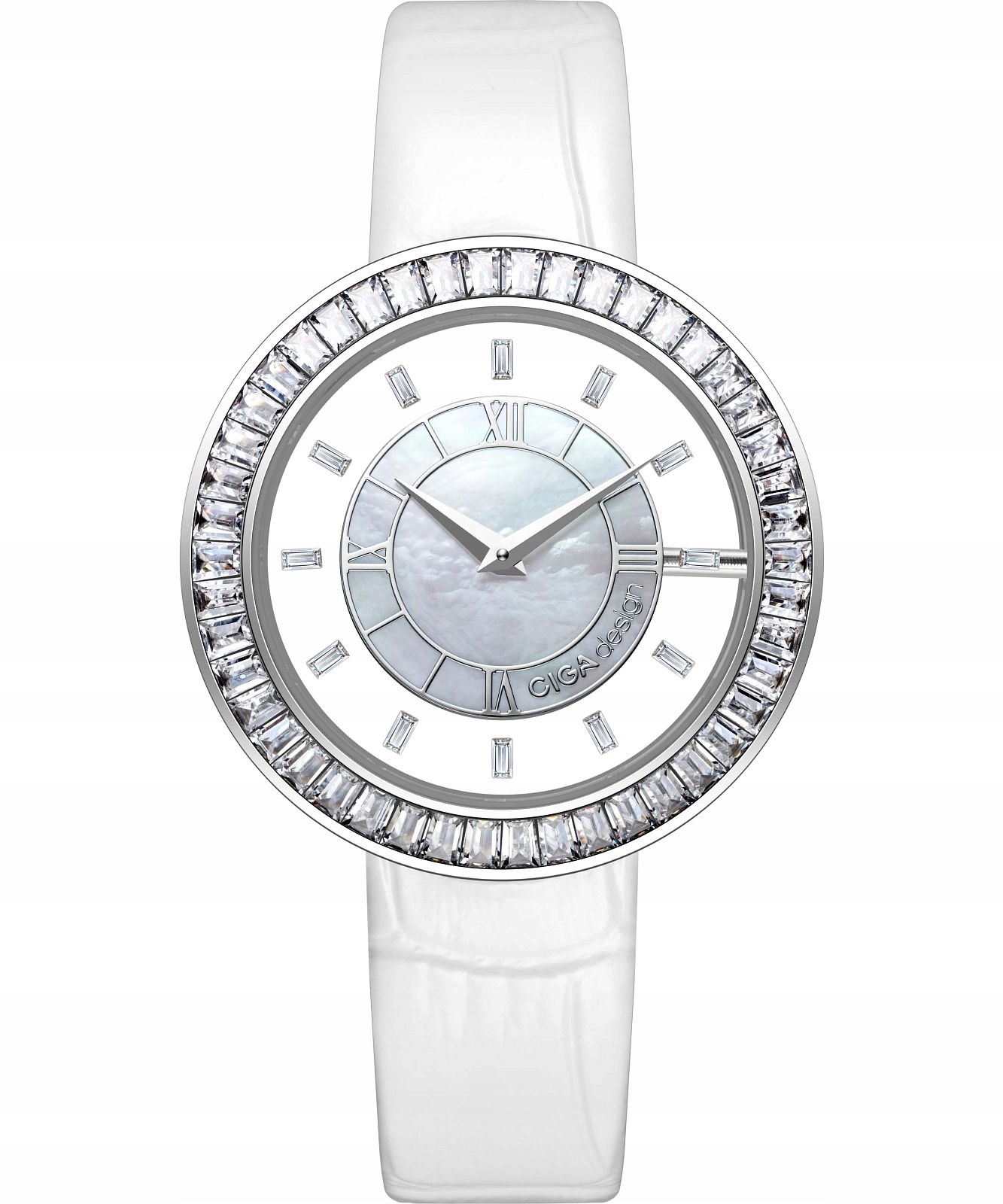Zegarek damski Ciga Design D Series Sparkle Ciga-D022-SIWH-1WH