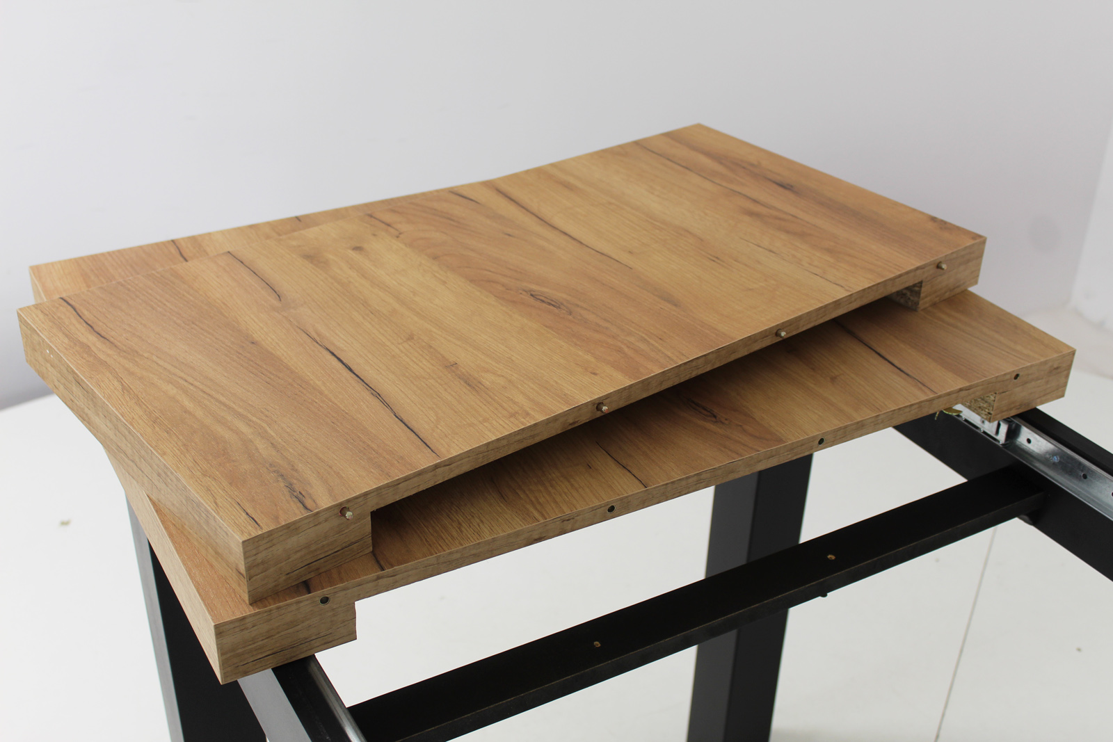 SOLIDNY Rozkładany stół 80x120 4 DREWNIANE krzesła Kolor obicia czarny