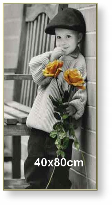 Hliníkový rám pro obraz, fotografii nebo plakát 40x80 cm, zlatý matný