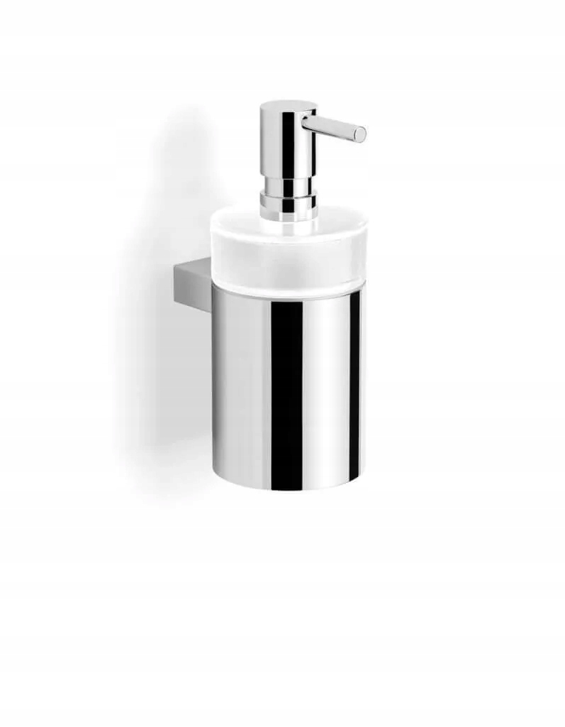 Dávkovač na tekuté mydlo Stella Soul kovové puzdro, matné sklo