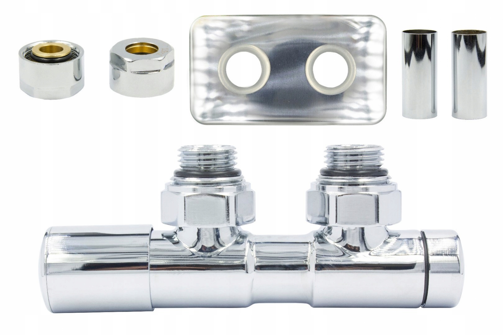 Ventil reg 50mm Twins chrom levý Cu AiO r.pros