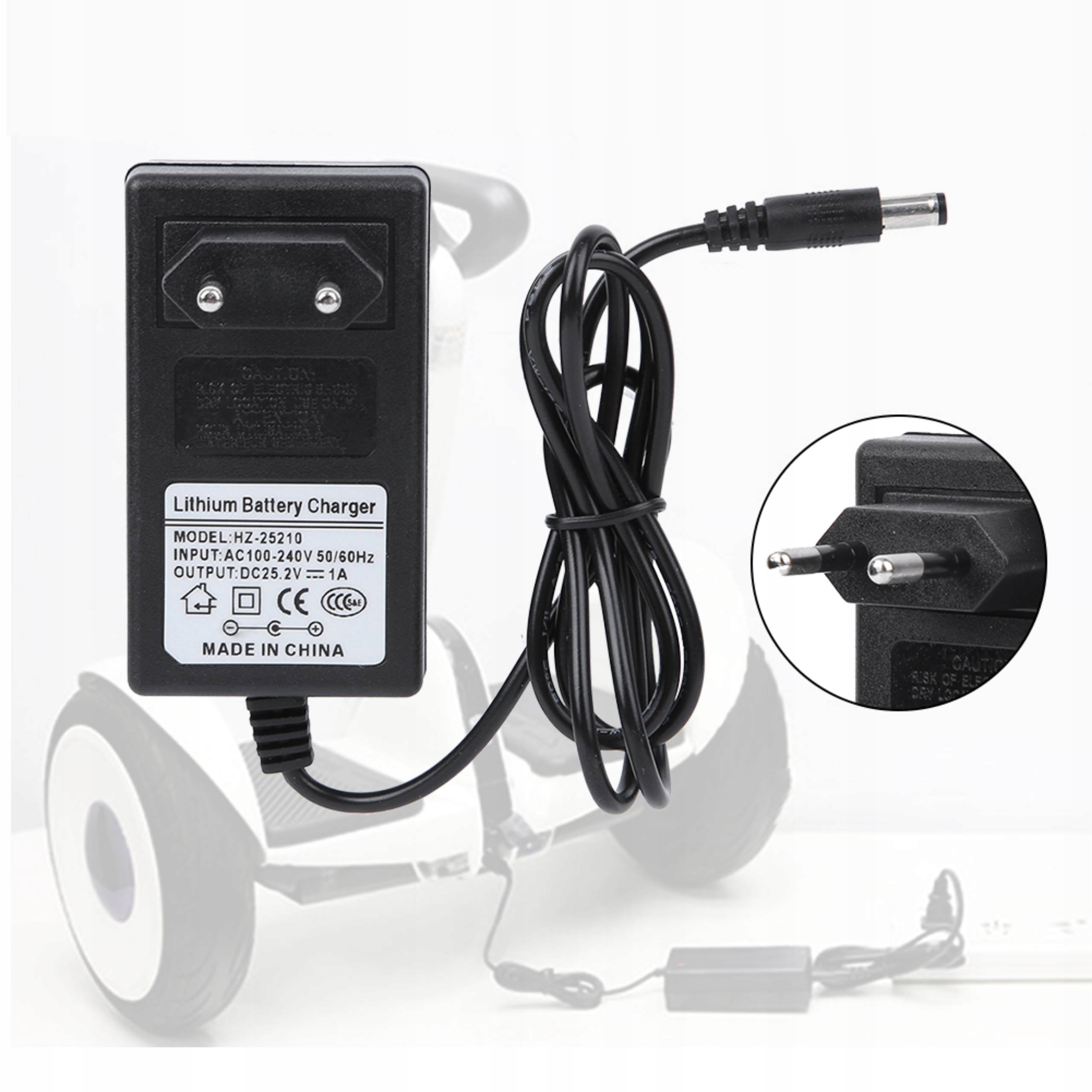 ŁADOWARKA DO BATERII AKUMULATORA 25.2V 1A Model 2718200019713